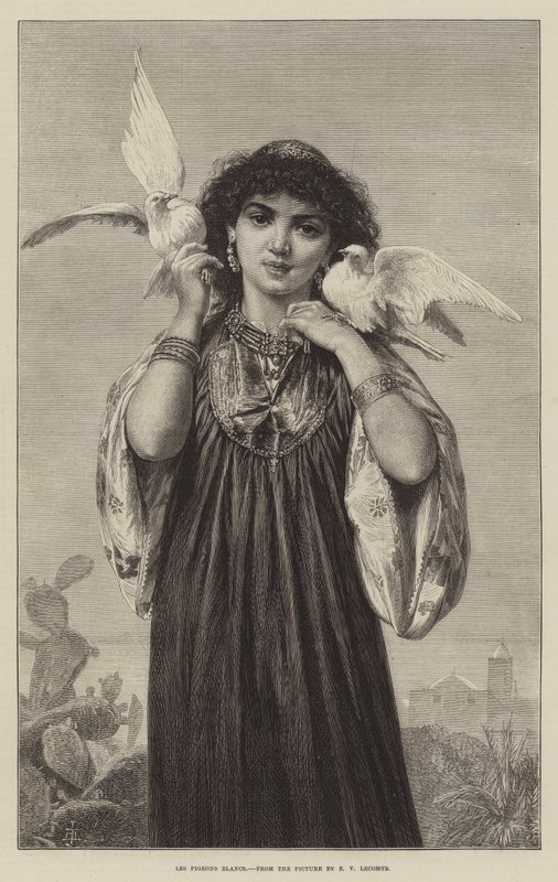 The White Pigeons by French School