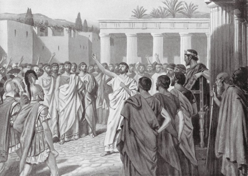 Congress of Peloponnesian States at Sparta, BC 432 by A.C. Weatherstone