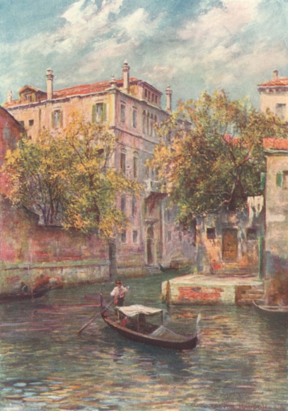 Palazzo Dona from Rio S Polo by A. Trevor Haddon