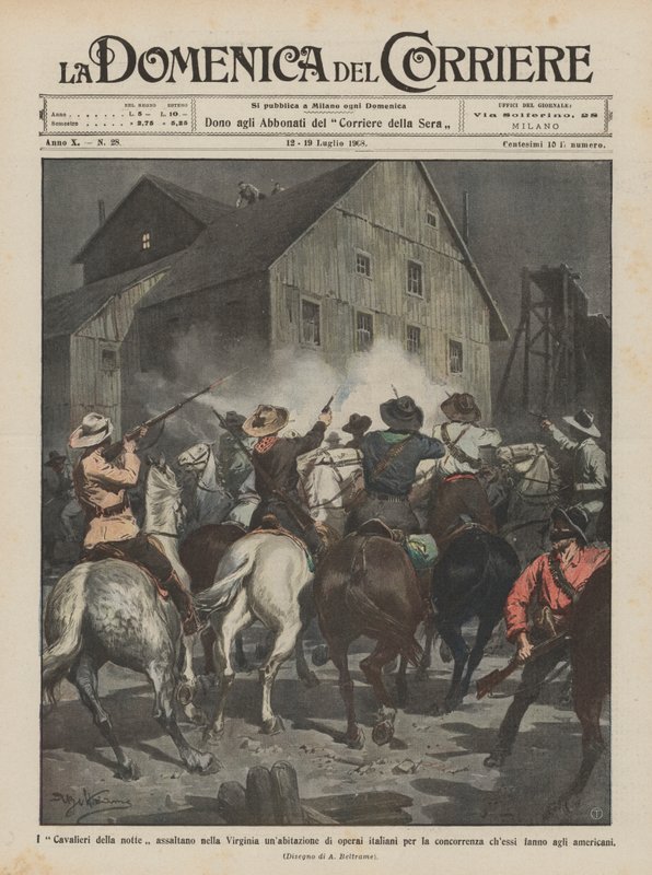 The Knights of the Night assault an Italian workers