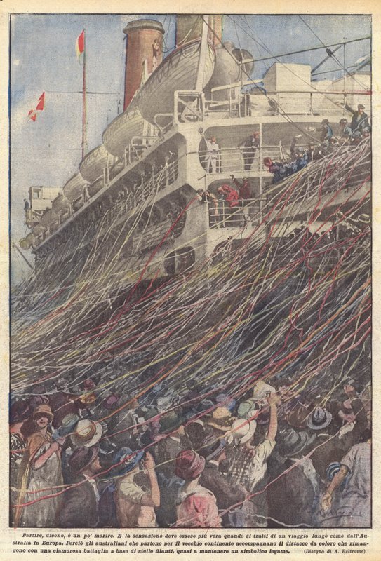 To leave, they say, is to die a little by Achille Beltrame