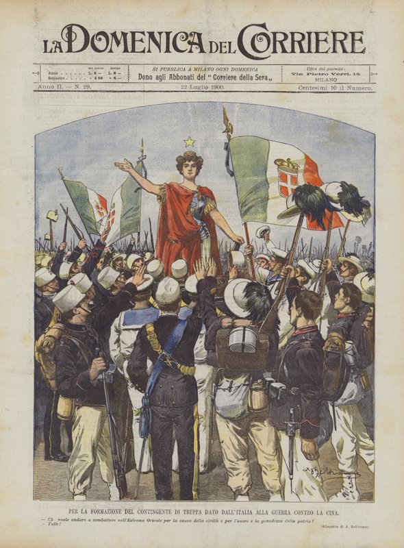 For the Formation of the Troop Contingent Provided by Italy for the War Against China by Achille Beltrame