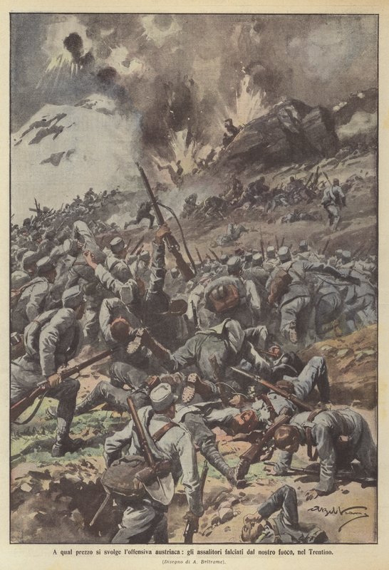 At what cost the Austrian offensive unfolds, the attackers mowed down by our fire in Trentino by Achille Beltrame