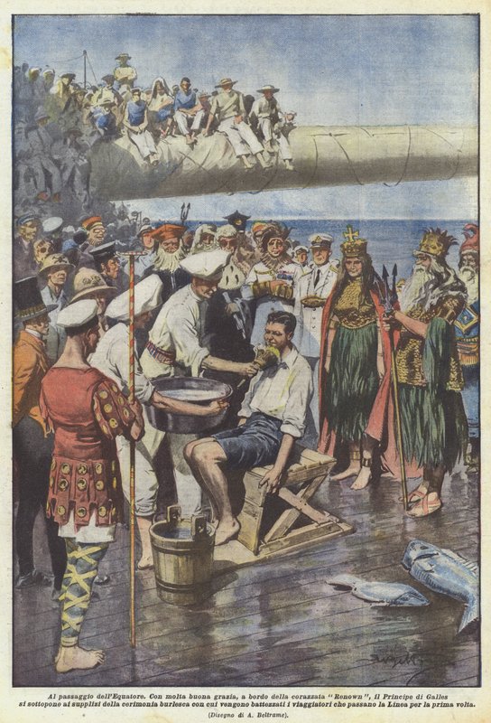 Crossing the Equator by Achille Beltrame