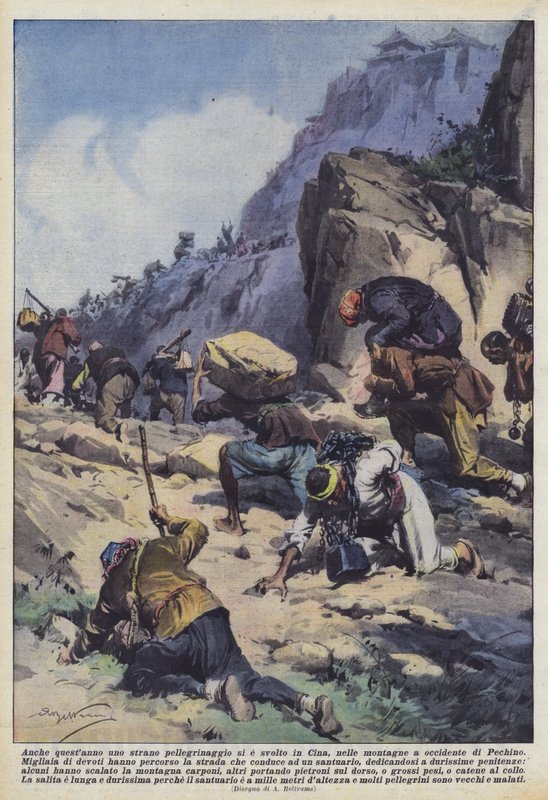 This year too, a strange pilgrimage took place in China, in the mountains west of Beijing by Achille Beltrame