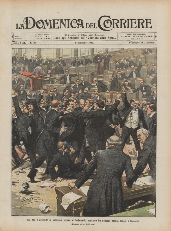 What Happened Last Week in the Austrian Parliament Between Italian, Czech, and German Deputies by Achille Beltrame