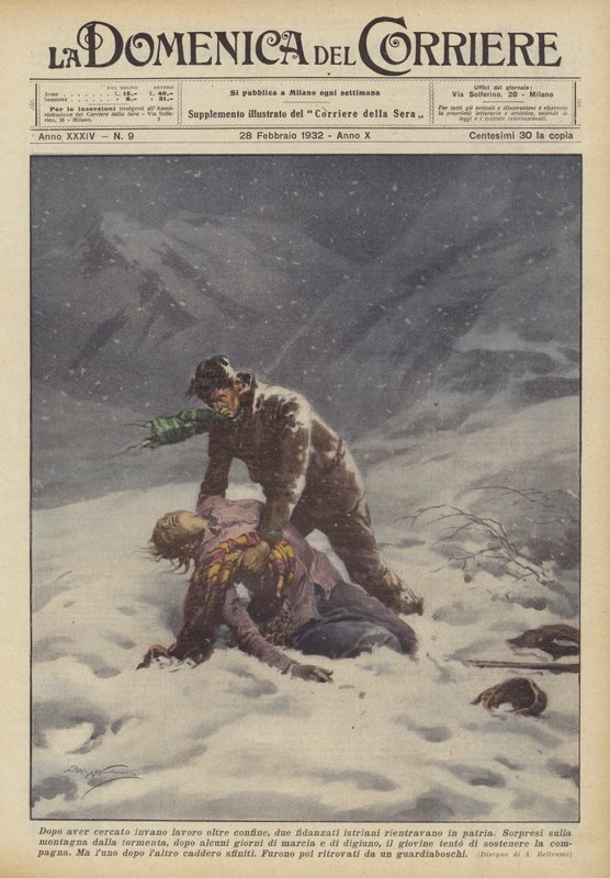 After Failing to Find Work Abroad, Two Istrian Fiancés Returned Home by Achille Beltrame
