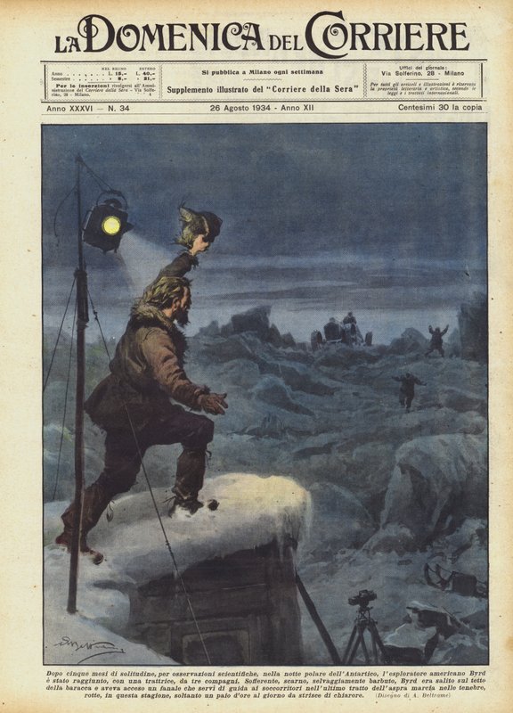 After Five Months of Solitude for Scientific Observations in the Polar Night of Antarctica by Achille Beltrame