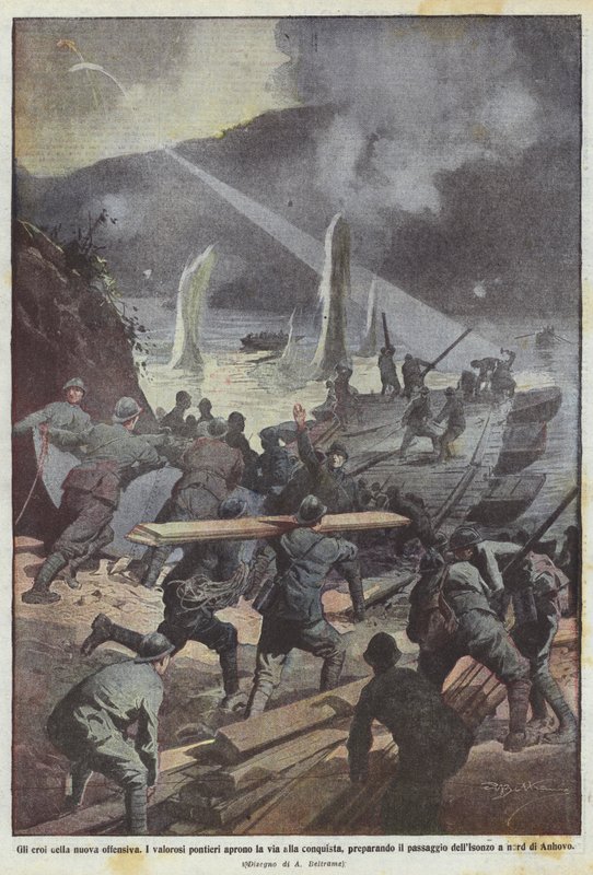 The Heroes of the New Offensive by Achille Beltrame