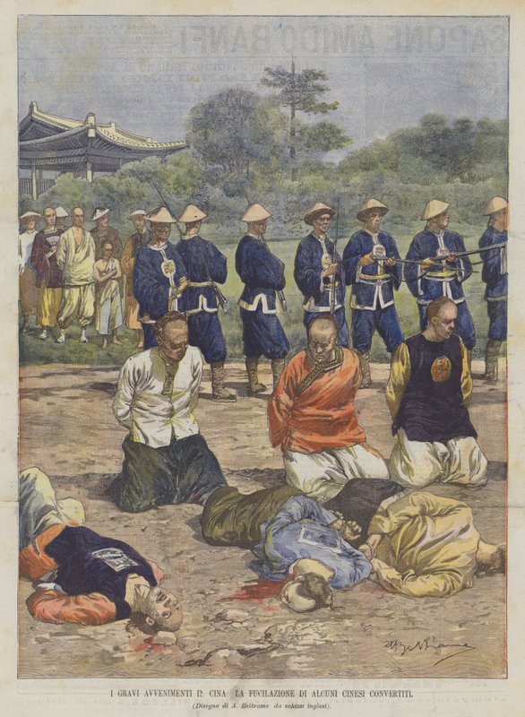 The Serious Events in China, the Execution of Some Converted Chinese by Achille Beltrame