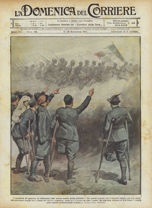 The War Mutilated to the Defenders of the Sacred Soil of the Homeland by Achille Beltrame