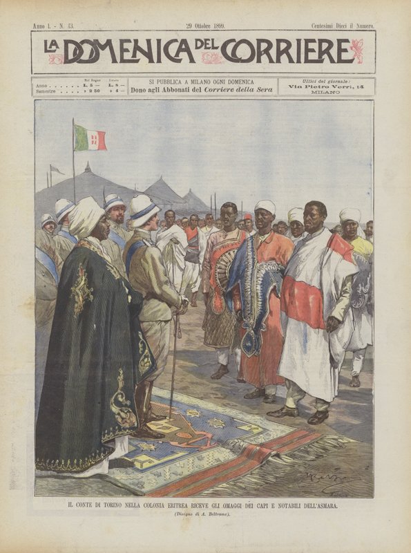 The Count of Turin in the Eritrean Colony Receives the Homage of the Chiefs and Notables of Asmara by Achille Beltrame