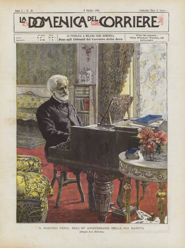 Maestro Verdi, on the 86th Anniversary of His Birth by Achille Beltrame