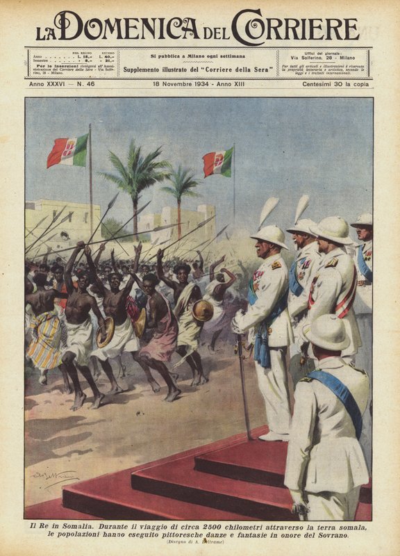 The King in Somalia by Achille Beltrame