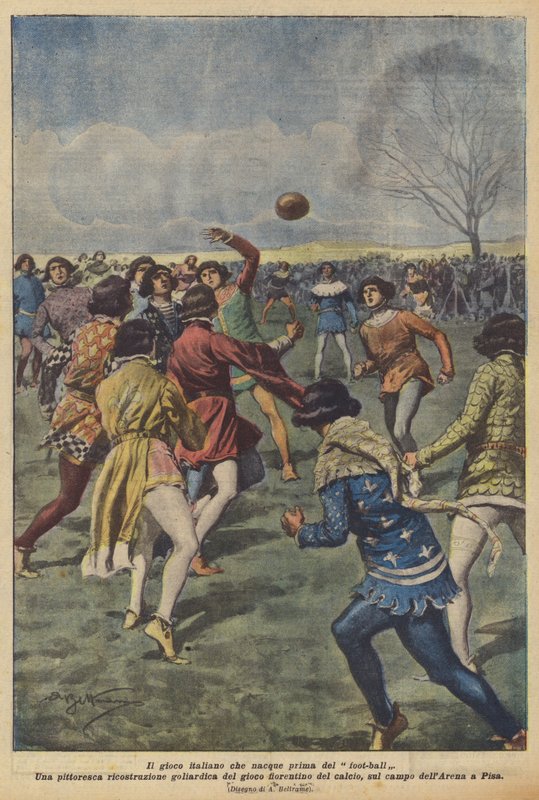 The Italian Game That Preceded Football by Achille Beltrame