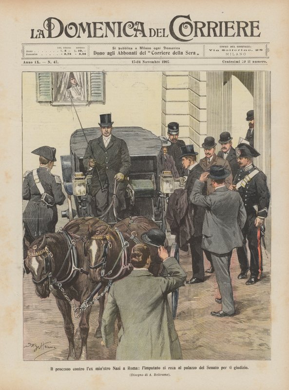 The Trial Against Former Minister Nasi in Rome, the Defendant Goes to the Senate Palace for Judgment by Achille Beltrame