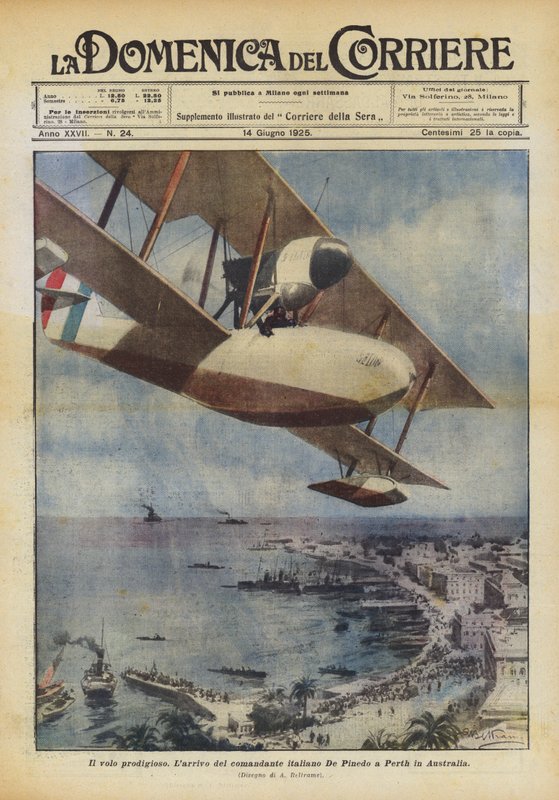 The Prodigious Flight by Achille Beltrame