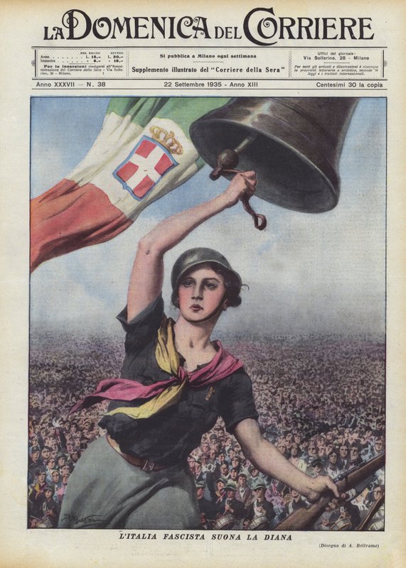 Fascist Italy Sounds the Diana by Achille Beltrame