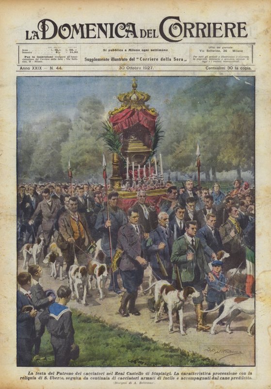 The Feast of the Patron Saint of Hunters at the Royal Castle of Stupinigi by Achille Beltrame