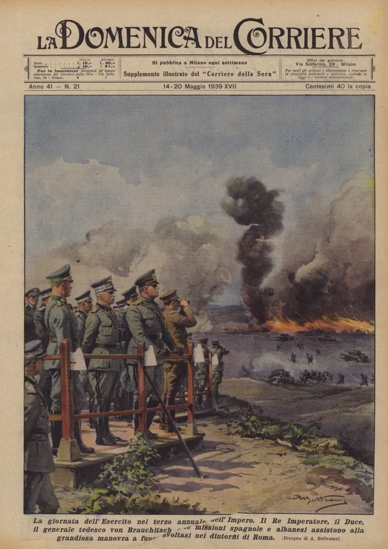 Army Day on the Third Anniversary of the Empire by Achille Beltrame