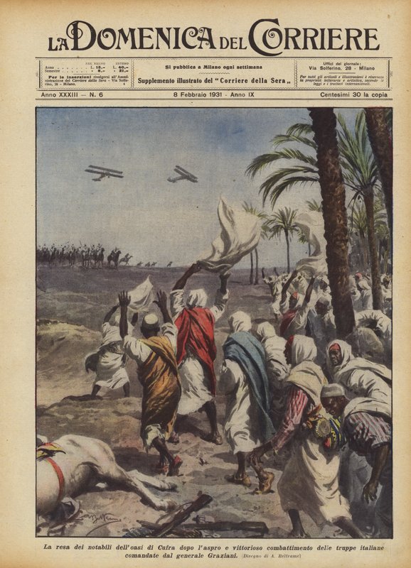 The Surrender of the Notables of the Kufra Oasis After the Harsh and Victorious Battle of the Troops by Achille Beltrame