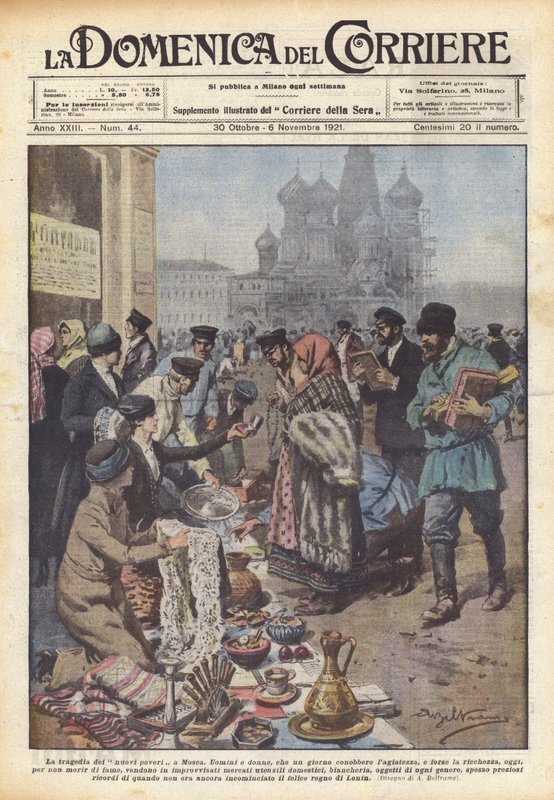 The Tragedy of the New Poor in Moscow by Achille Beltrame