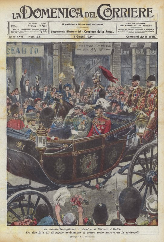 The lavish welcomes of London to the Sovereigns of Italy by Achille Beltrame