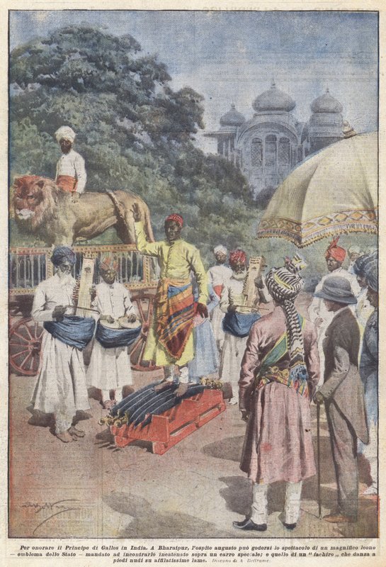 To Honor the Prince of Wales in India by Achille Beltrame