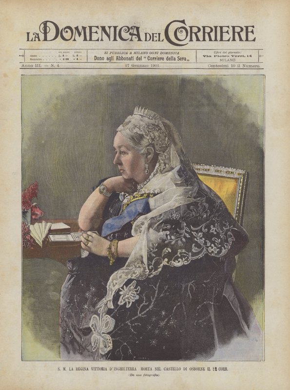Her Majesty Queen Victoria of England Died at Osborne Castle on the 22nd by Achille Beltrame