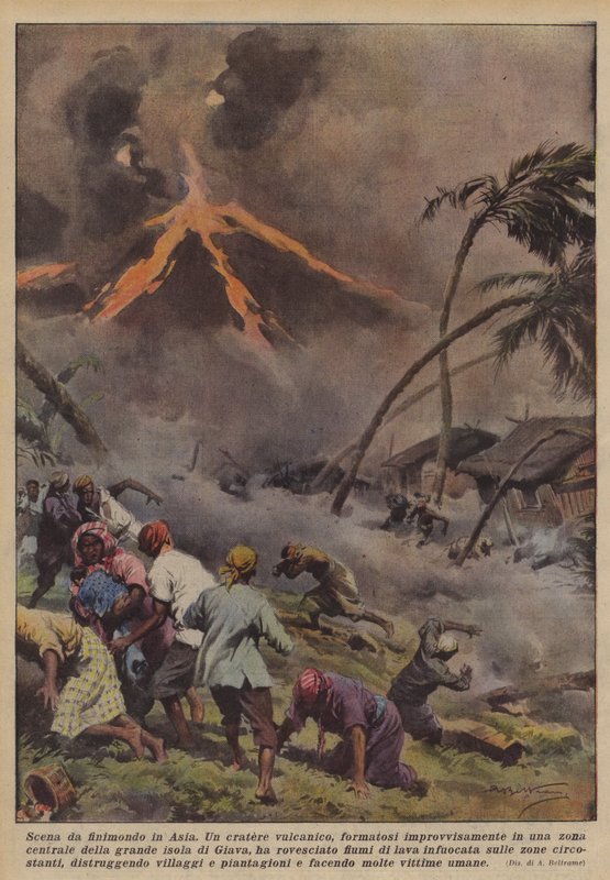 End of the World Scene in Asia by Achille Beltrame