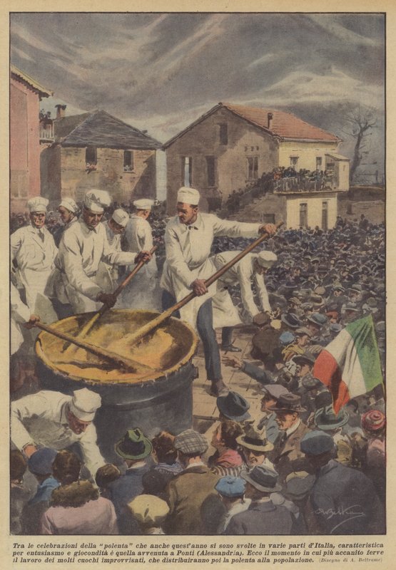 Among the Polenta Celebrations Held Again This Year in Various Parts of Italy by Achille Beltrame