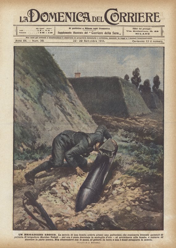 A Heroic Brigadier by Achille Beltrame
