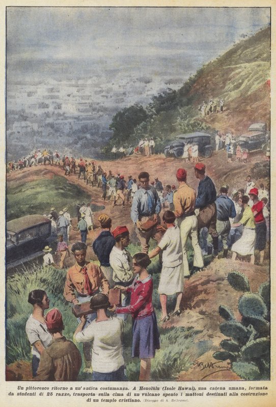 A Picturesque Return to an Ancient Custom by Achille Beltrame