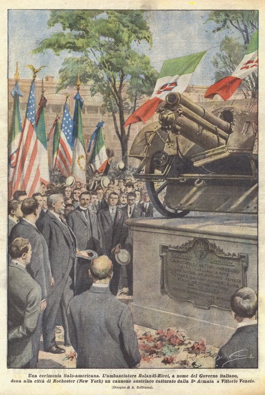 An Italo-American ceremony by Achille Beltrame