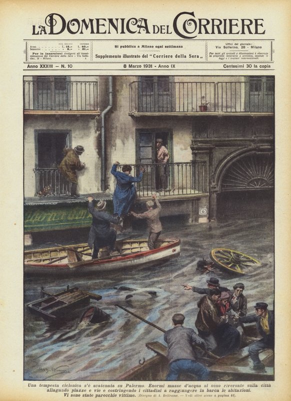 A Cyclonic Storm Unleashed on Palermo by Achille Beltrame