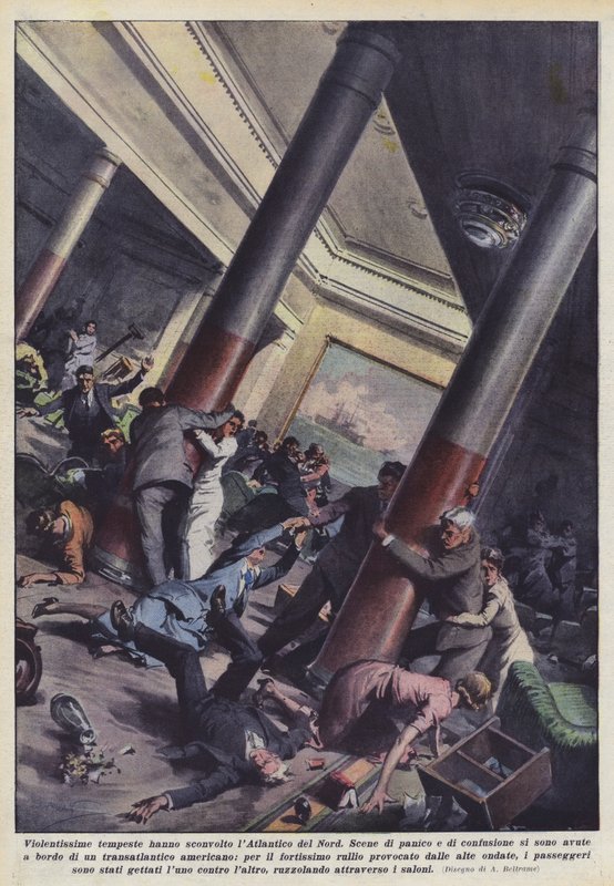 Violent storms have disrupted the North Atlantic by Achille Beltrame