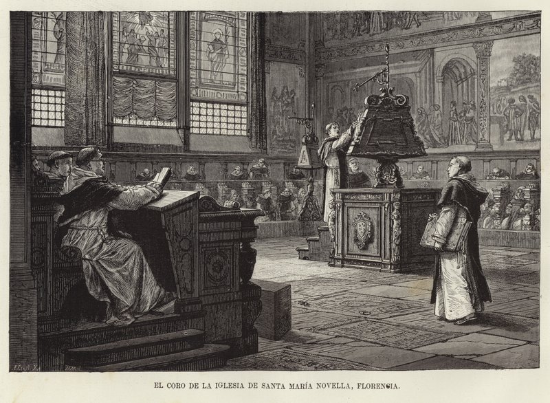 The Choir of the Basilica of Santa Maria Novella, Florence by Adolf Closs