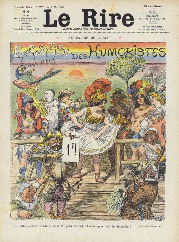Illustration for Le Rire by Adolphe Leon Willette