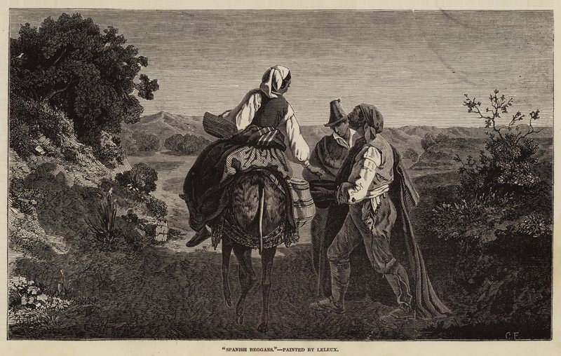 Spanish Beggars by Adolphe Pierre Leleux
