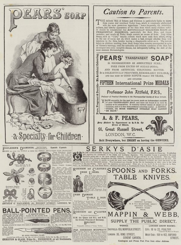 Page of Advertisements by Adrien Emmanuel Marie