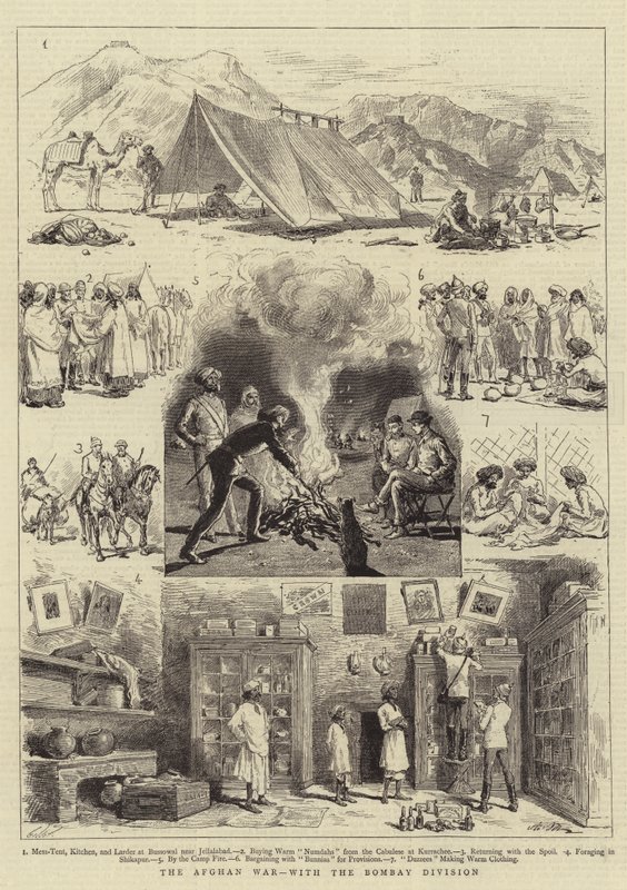 The Afghan War, with the Bombay Division by Adrien Emmanuel Marie