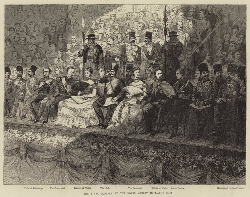 The State Concert at the Royal Albert Hall, the Dais by Adrien Emmanuel Marie