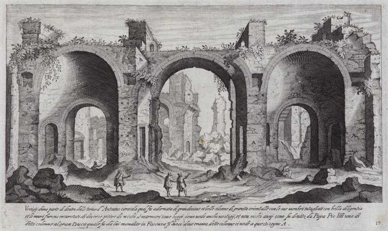 Baths of Caracalla, Rome by Aegidius Sadeler or Saedeler