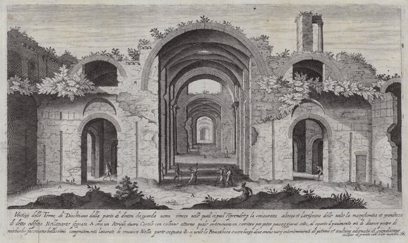 Baths of Diocletian, Rome by Aegidius Sadeler or Saedeler