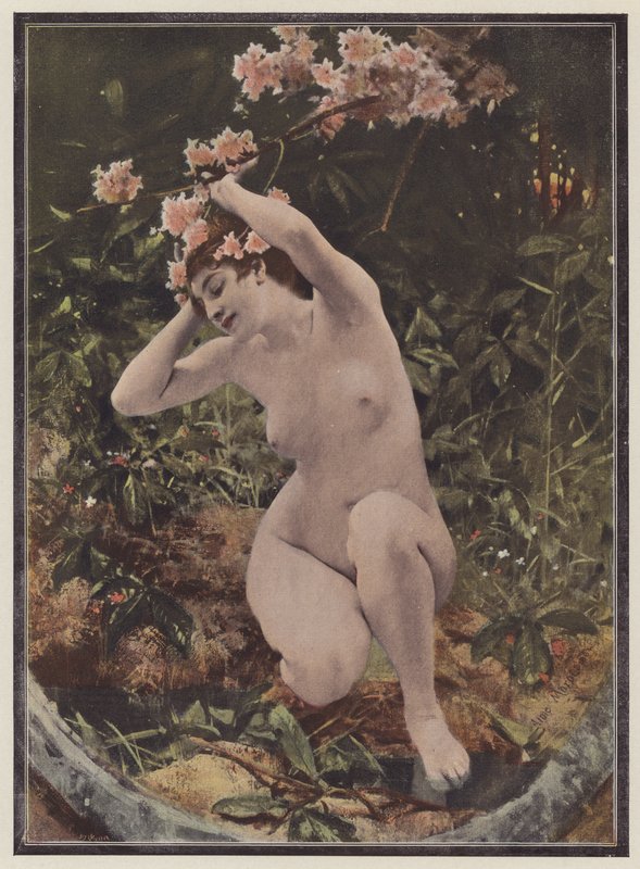 Dryad, tree nymph from Greek mythology by Aimé Nicolas Morot