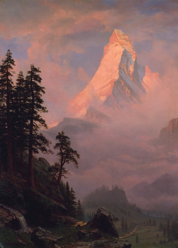 Sunrise on the Matterhorn, after 1875 by Albert Bierstadt