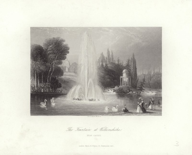 The Fountain at Wilhelmshohe by Albert Henry Payne
