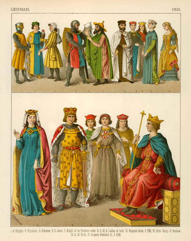 German Costume 1200 by Albert Kretschmer