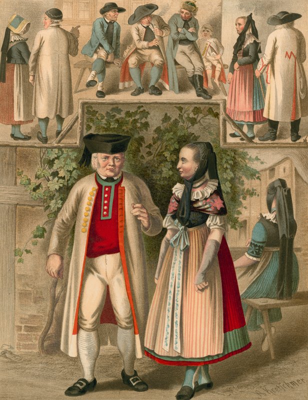 German Costume, Braunschweig by Albert Kretschmer