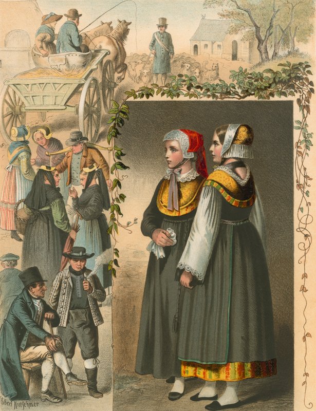 German Costume, Mecklenburg by Albert Kretschmer